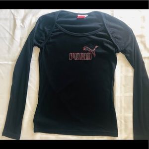 Puma women’s long sleeve black top-M